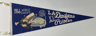 1966 Los Angeles Dodgers vs Baltimore Orioles World Series Full Size Pennant