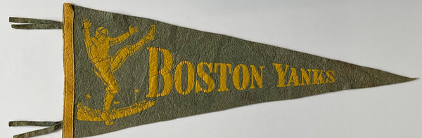1940s Boston Yanks Full Size Football Pennant Banner