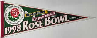 1998 Michigan vs Washington State Rose Bowl Pennant