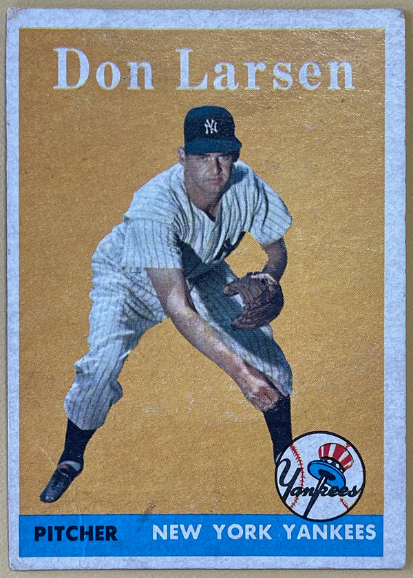 1958 Topps Don Larsen New York Yankees Baseball Card #161