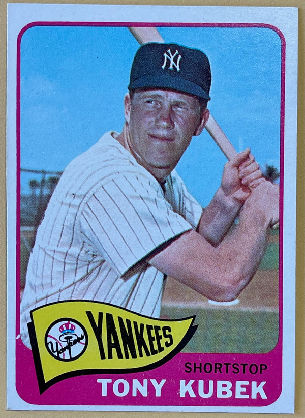 1965 Topps Tony Kubek New York Yankees Baseball Card #65