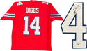 Stefon Diggs Autographed Buffalo Bills Custom Red Jersey (Beckett)