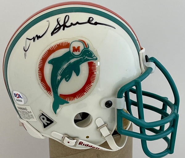 Don Shula Autographed Miami Dolphins Mini Helmet (PSA)