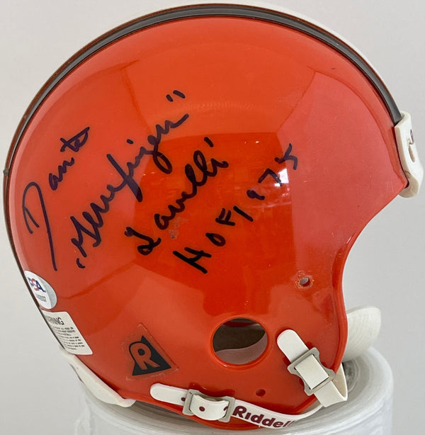 Dante Lavelli Autographed Cleveland Browns Mini Helmet (PSA)