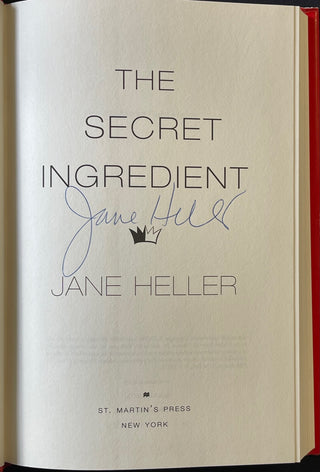 Jane Heller The Secret Ingredient Autographed Book