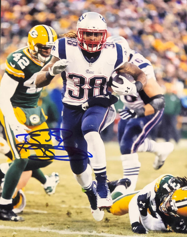 Brandon Bolden Autographed 8x10 Football Photo