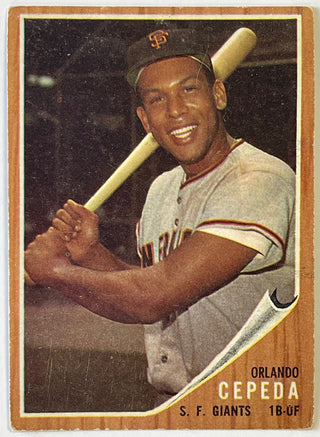 1962 Topps Orlando Cepeda San Francisco Giants Baseball Card #40