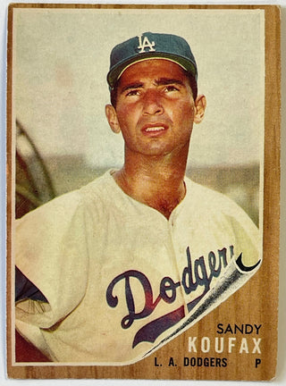1962 Topps Sandy Koufax Los Angeles Dodgers Baseball Card #5