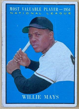 1961 Topps Willie Mays MVP Baseball Card #482