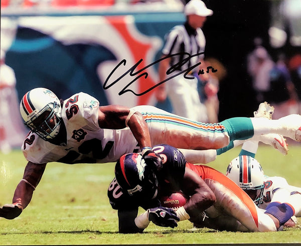 Channing Crowder Autographed 8x10 Football Photo