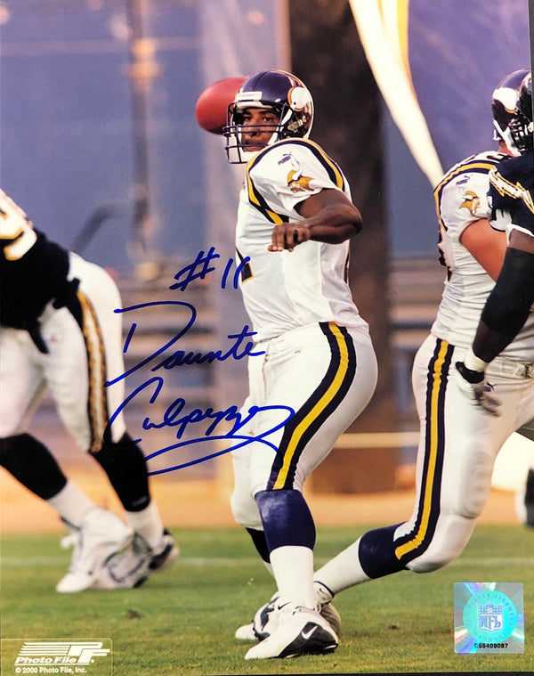 Daunte Culpepper Autographed 8x10 Football Photo