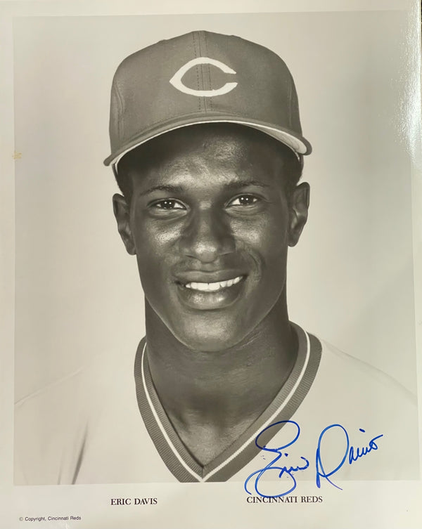 Eric Davis Autographed Cincinnati Reds 8x10 Photo