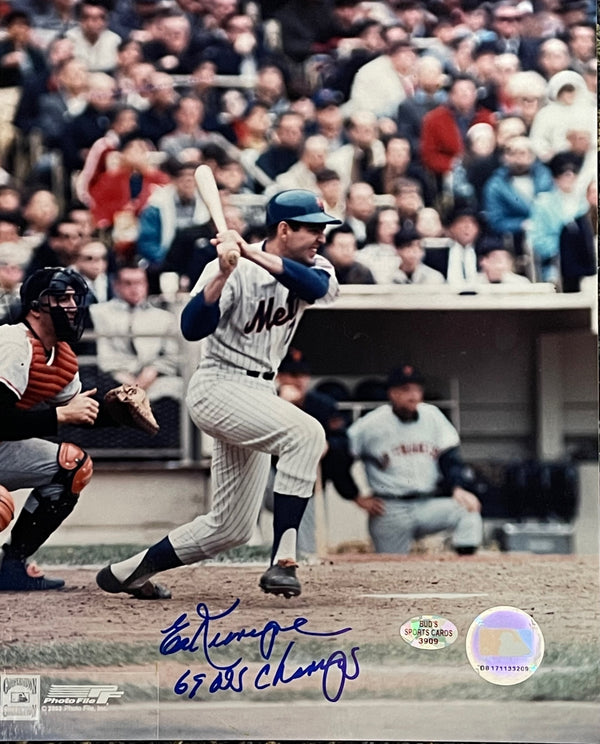 Ed Kranepool Autographed New York Mets 8x10 Photo