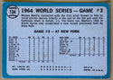 1965 Topps Mantles Clutch HR World Series Game 3 Baseball Card #134