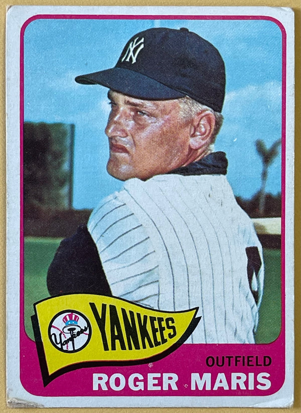 1965 Topps Roger Maris New York Yankees Baseball Card #155