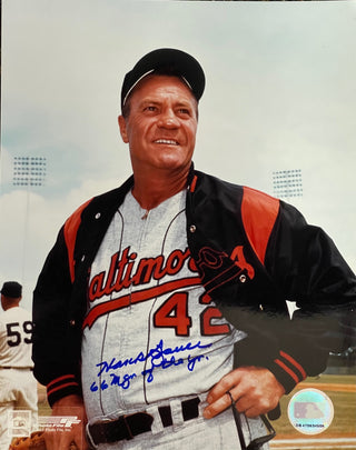 Hank Bauer Autographed Baltimore Orioles 8x10 Baseball Photo