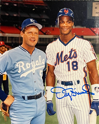 AUTOGRAPHED DARRYL STRAWBERRY 8x10 Los Angeles Dodgers photo