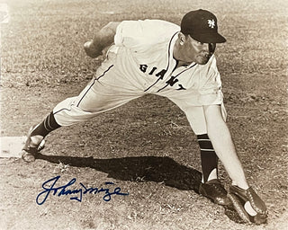 Johnny Mize Autographed New York Giants 8x10 Photo