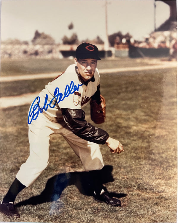 Bob Feller Autographed Cleveland Indians 8x10 Photo