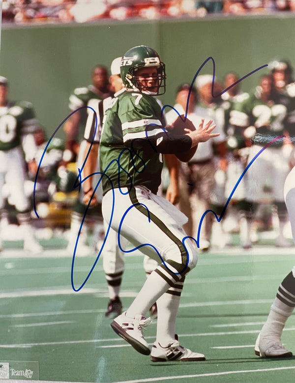 Boomer Esiason Autographed New York Jets 8x10 Photo