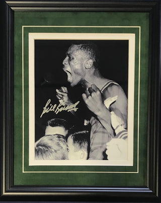 Bill Russell Autographed Framed Celebrating 8x10 Photo