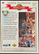 Shaquille O`Neal1992-93 Upper Deck Rookie Standout card #69