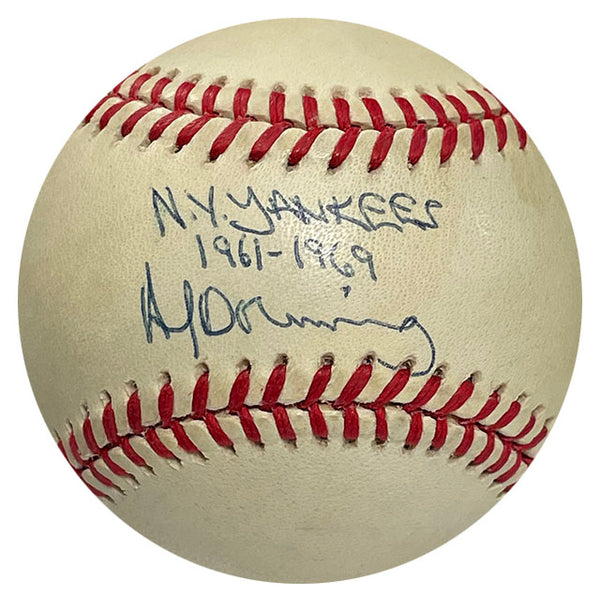 Al Downing "NY Yankees 1961-1969" Autographed Baseball (PSA)