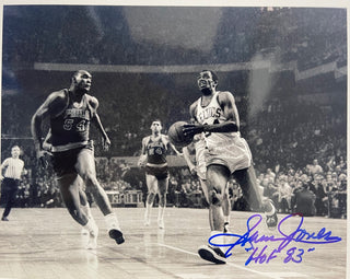 Sam Jones Autographed HOF Basketball 8x10 Photo