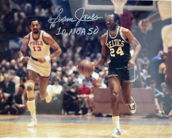 Sam Jones Autographed 8x10 Basketball Photo