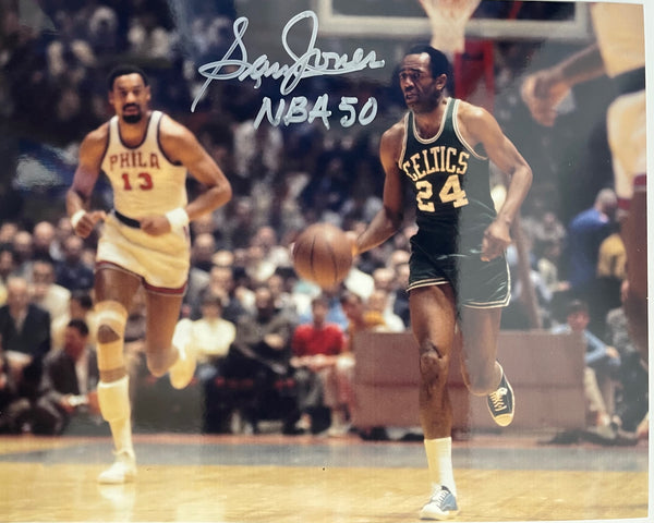 Sam Jones Autographed 8x10 Basketball Photo