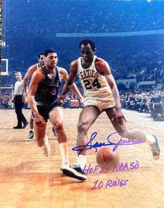 Sam Jones Autographed HOF 8x10 Basketball Photo