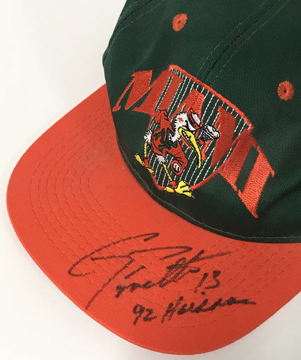 Gino Terreta Miami Hurricanes Autographed Hat (PSA)