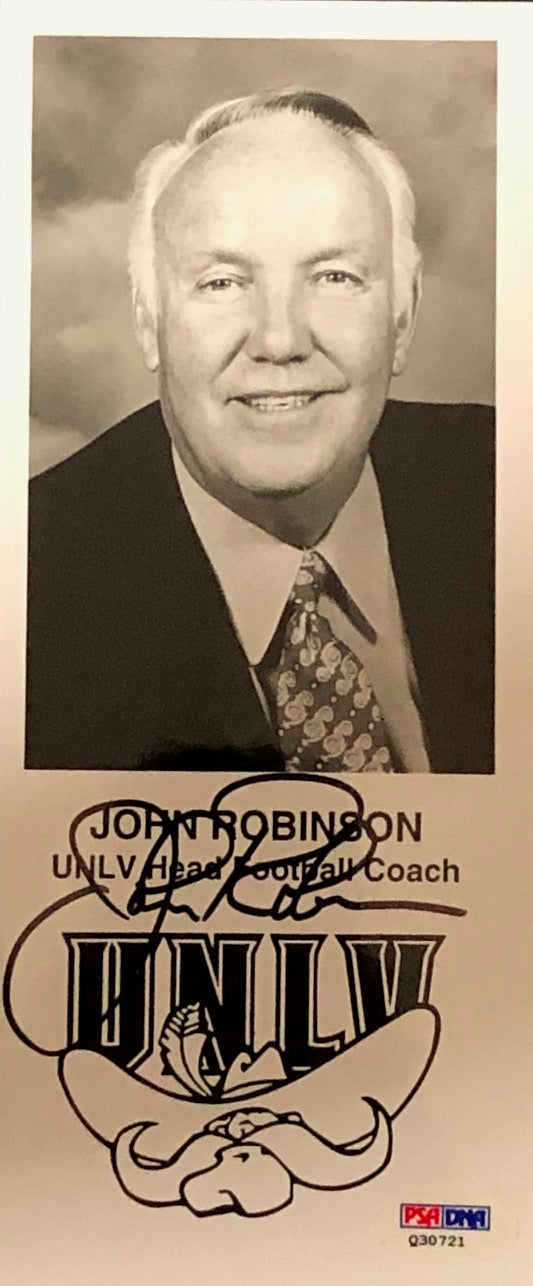 John Robinson Autographed 4X9 Photo