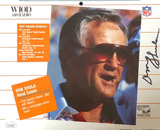 Don Shula Autographed 7X8 Calendar Page