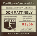 Don Mattingly Bronze Mint Medallion Coin