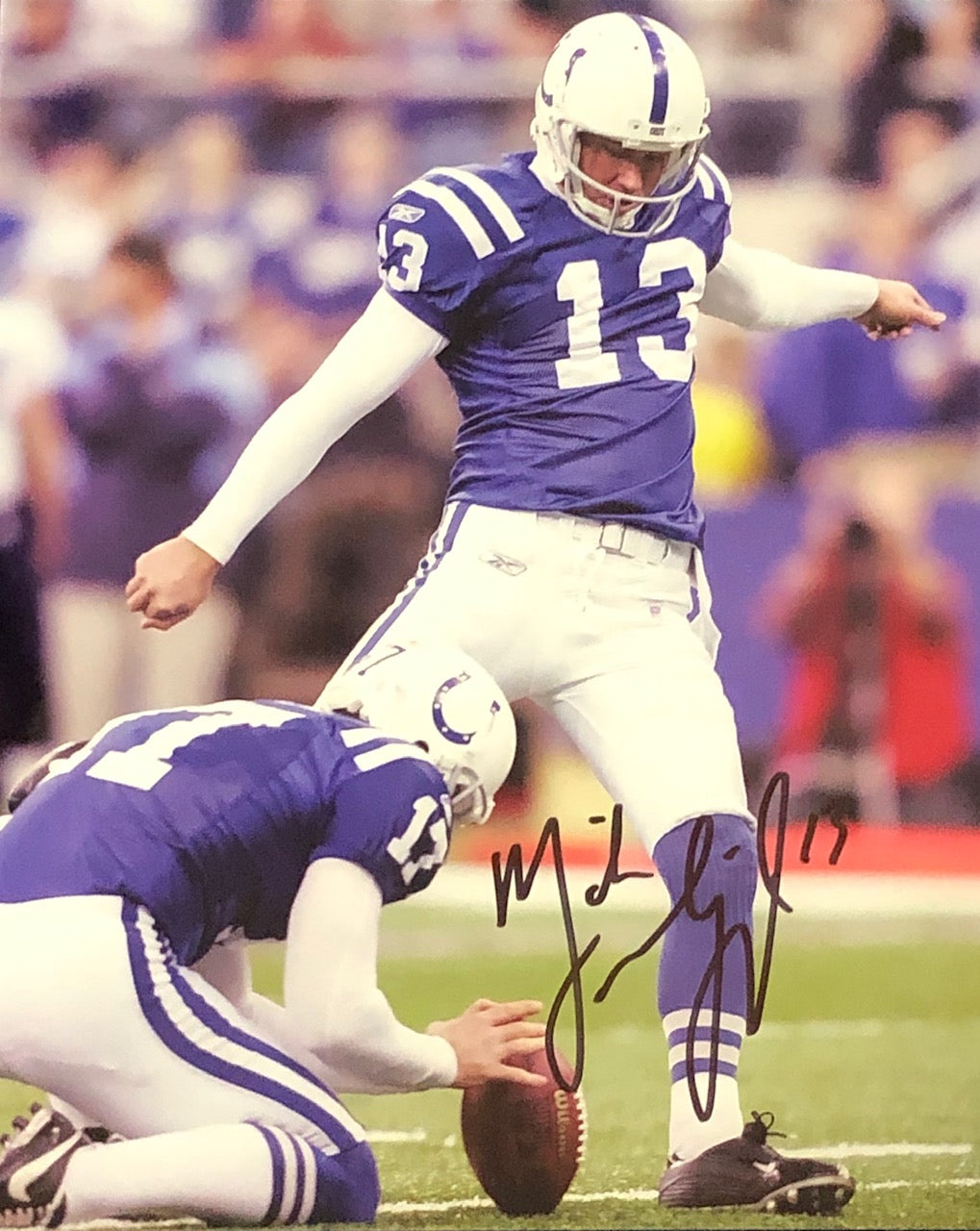 Mike Vanderjagt Autographed 8x10 Photo | Hollywood Collectibles