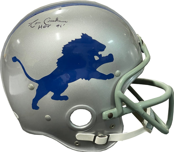 Lou Creekmur "HOF 96" Autographed Detroit Lions Authentic Throwback Helmet (JSA)