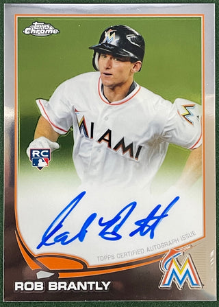 Rob Brantley 2013 Autographed Topps Chrome Rookie Card