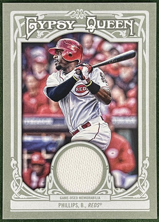 Brandon Phillips 2013 Gypsy Queen Topps Game Used Jersey Card