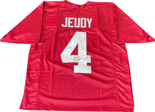 Jerry Jeudy Autographed Alabama Custom Jersey (JSA)