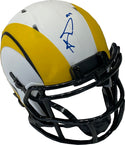 Aaron Donald Autographed Los Angeles Rams Mini Helmet (JSA)