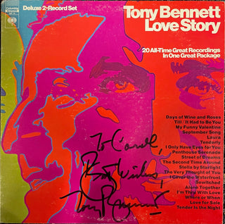 Tony Bennett Autographed Love Story Record Album