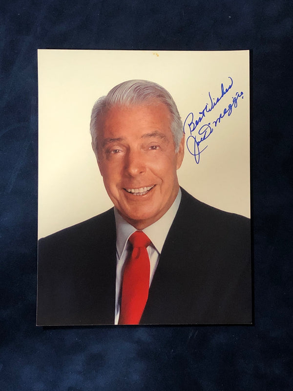 Joe DiMaggio Autographed 8x10 Photo