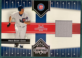 Hee Seep Choi 2005 Donruss Game Used Jersey Card
