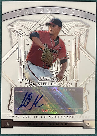 Mike Minor 2009 Bowman Sterling Autographed Card