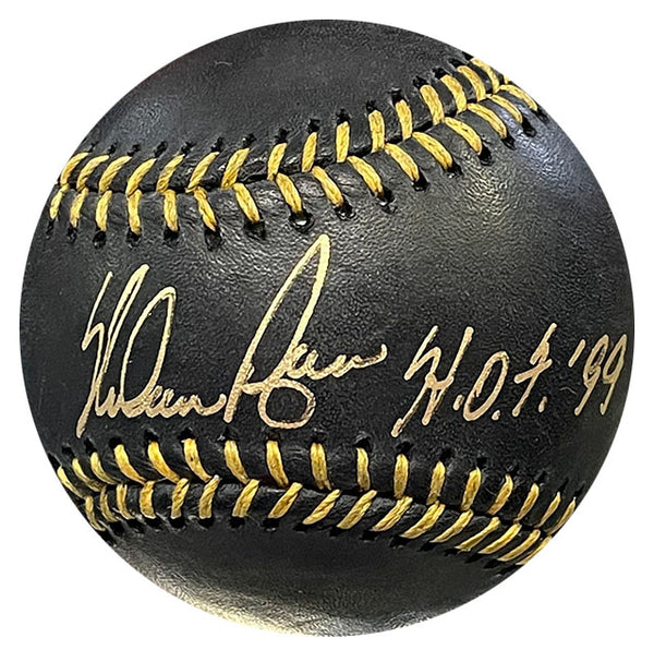 Nolan Ryan "HOF 99" Autographed Black Baseball (AIV)