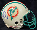 Jim Langer "HOF 87" Autographed Miami Dolphins Mini Helmet (JSA)