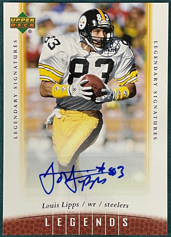 Louis Lipps 2006 Upper Deck Legends Autographed Card