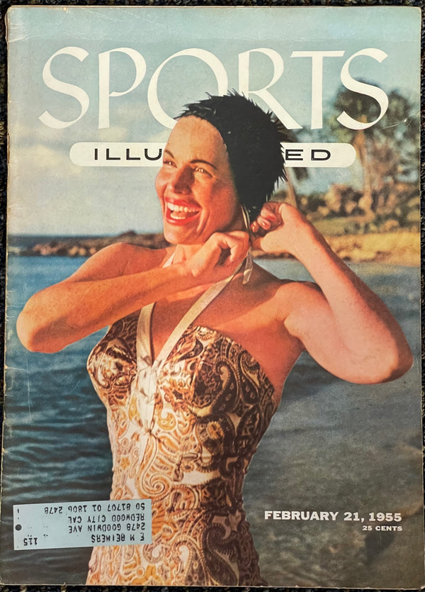 Betty DiBugnano Unsigned Sports Illustrated Magazine -February 21 1955