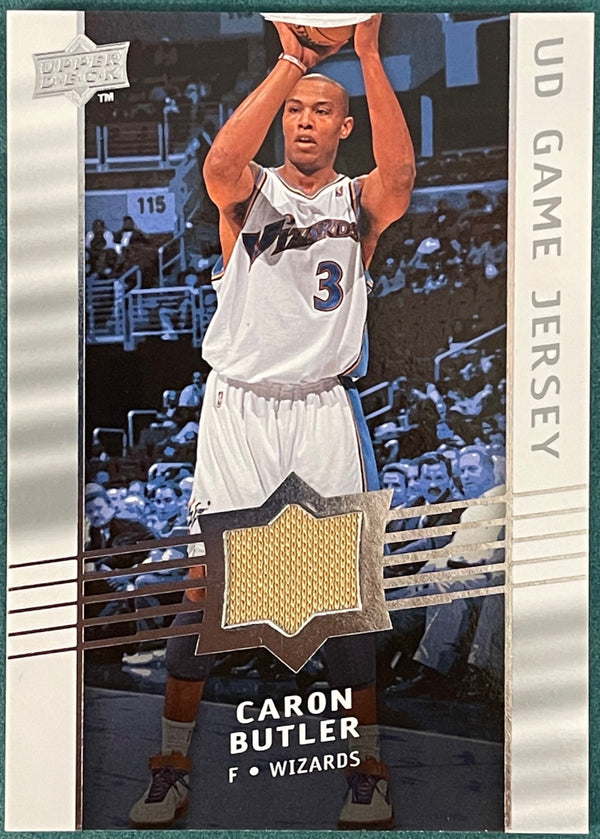Caron Butler 2008-09 Upper Deck Game Used Jersey Card